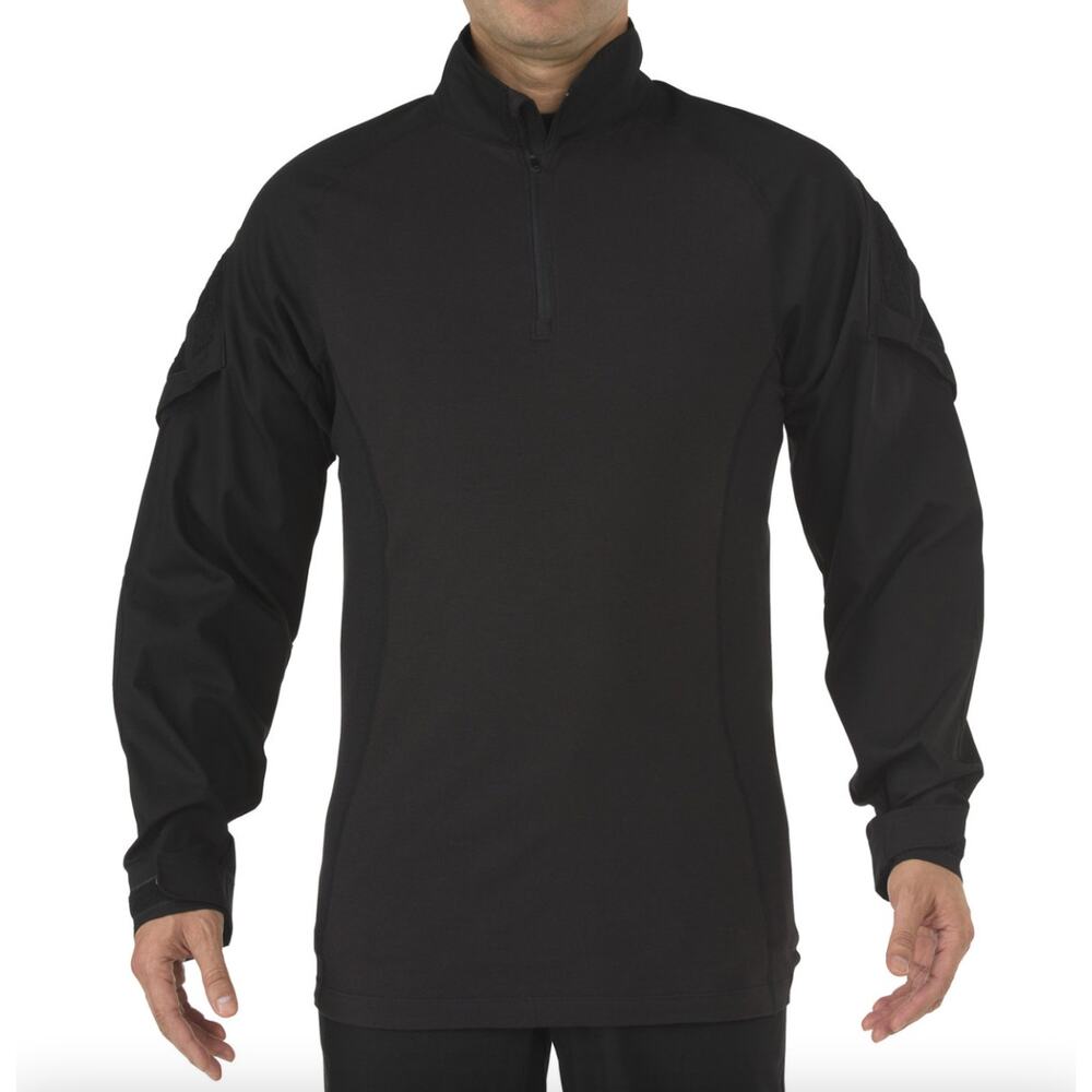 5.11 Tactical Men's Rapid Assault Shirt Long Sleeve - PFAS‎ - Quarter Zip Large